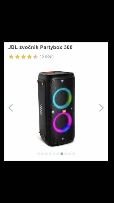 Zvocnik JBL Parybox 300