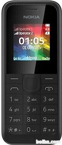 NOKIA 105 Dual Sim črn telefon