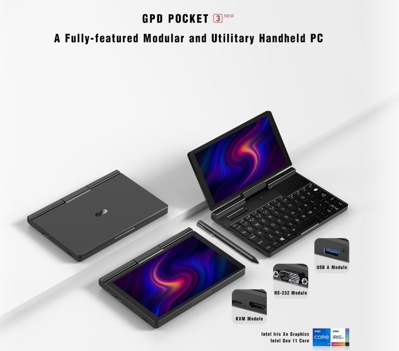 GPD Pocket 3 z vso dodatno opremo