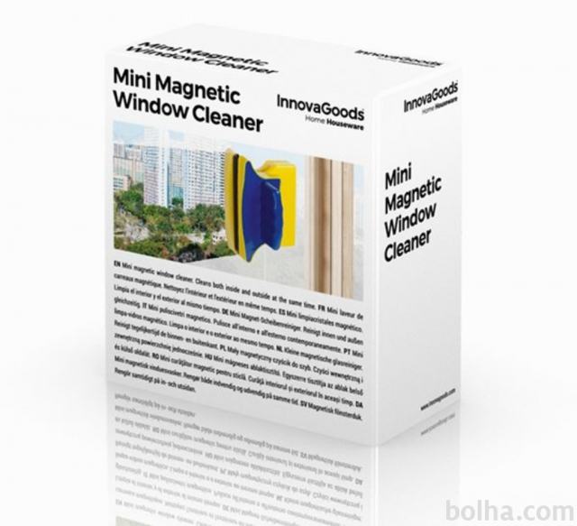 Obojestranski magnetni čistilec oken
