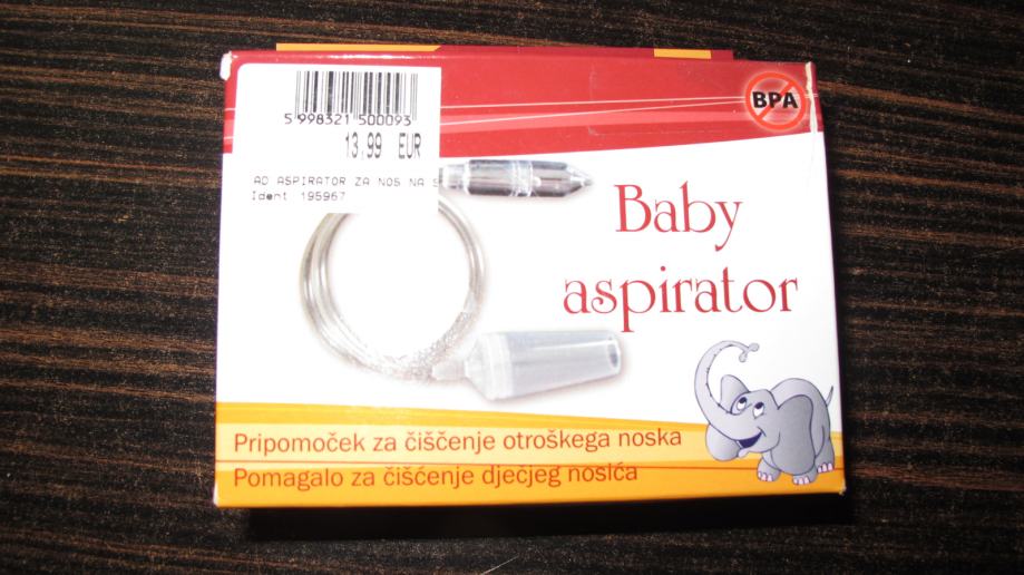 Nosni aspirator za dojenčka