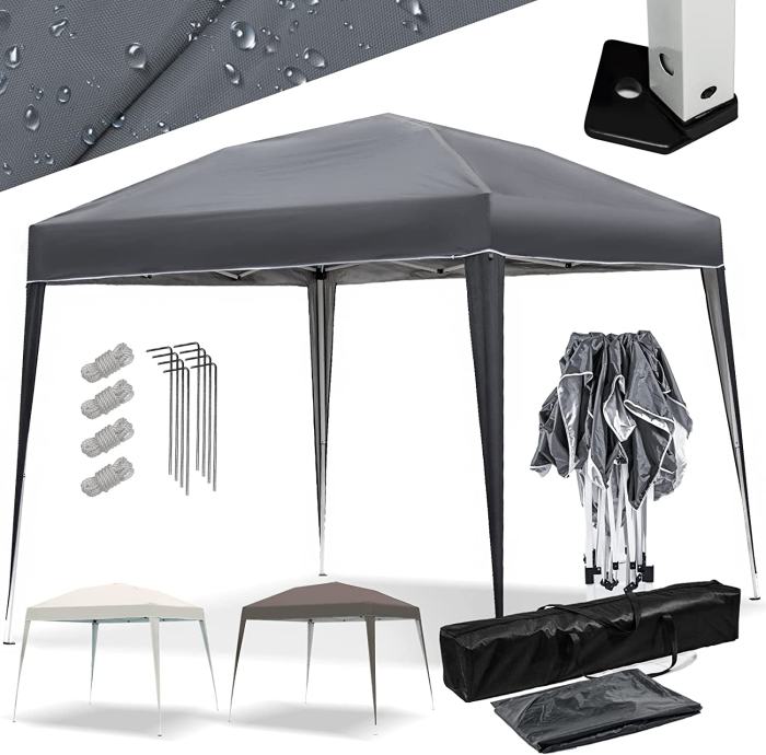 Zložljiv paviljon pop-up šotor 3x3 antrazit / NOVO!! več na...