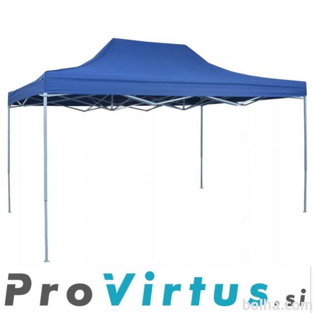 Zložljiv šotor paviljon pop-up 3x4,5 m modre barve