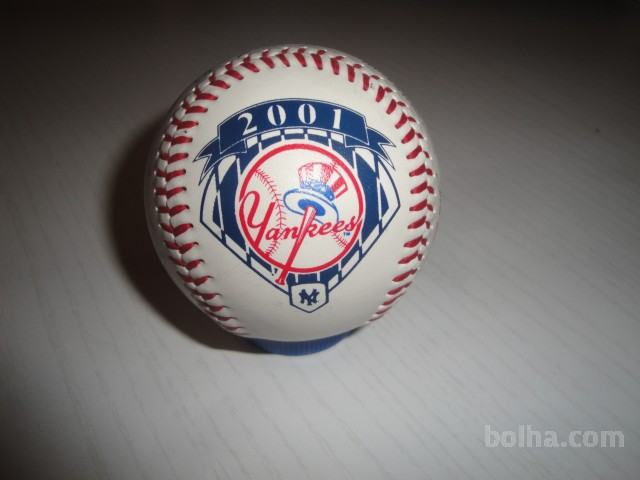 Žoga Baseball NY 2001 z podpisi