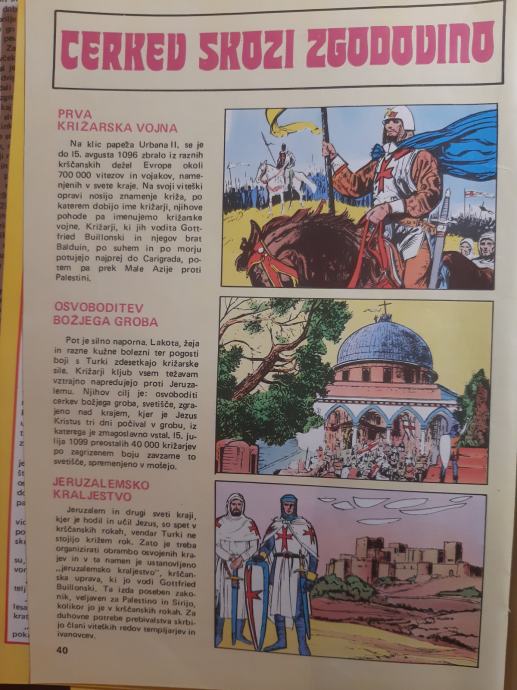 cerkev skozi zgodovino ilustrirano iz revije OGNJIŠČE 1977