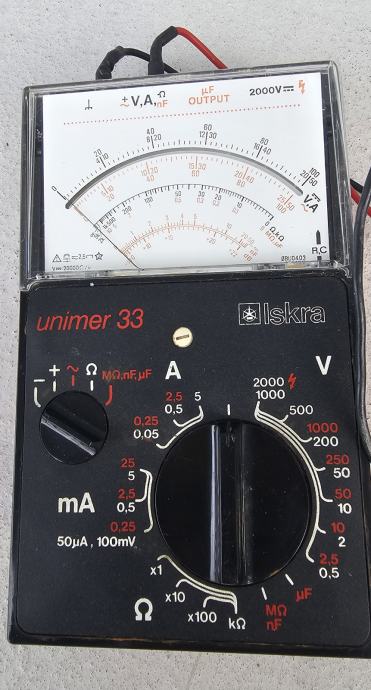 Unimer Instrument Merilni instrument Iskra Unimer 33 V delujočem stanju Cena 20€ Prevze