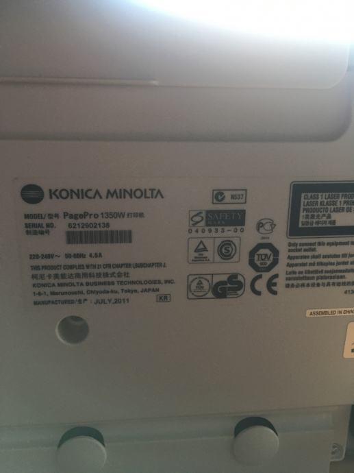 Laserski tiskalnik - KONICA MINOLTA PagePro 1350w