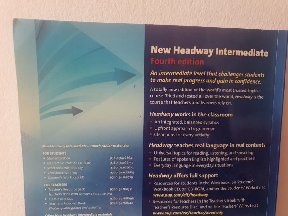 ANGLEŠČINA New Headway - Intermediate Students Book, 4th edition