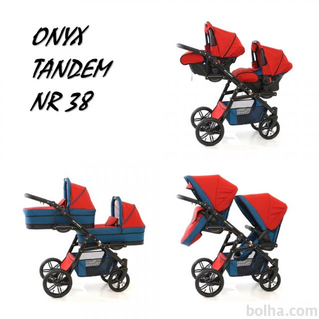 EURO-BABY TANDEM 6V1 Vozički za dvojčke