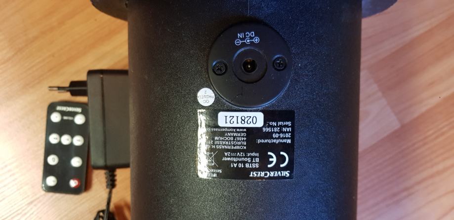 Bluetooth tower zvocnik, Silvercrest
