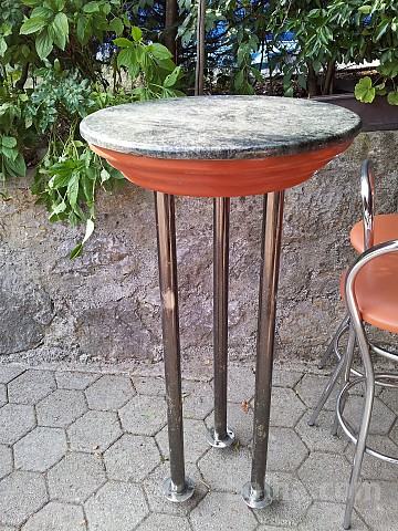Kuhinjska barska miza, marmorna plošča, visoka 116cm - 69.-€