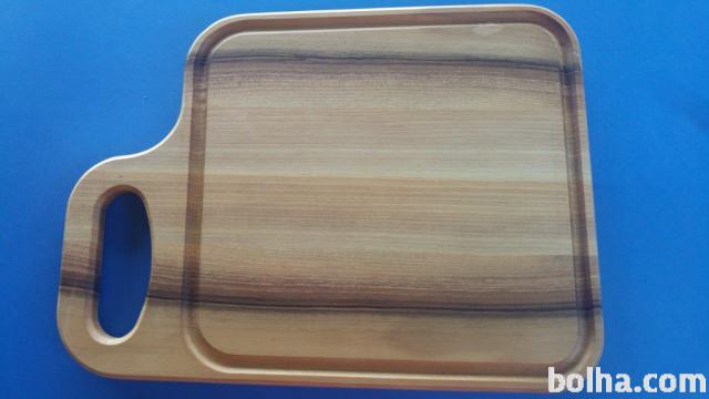 AKTUALNO DARILO Velika lesena kuhinjska deska s štirimi funkcijami