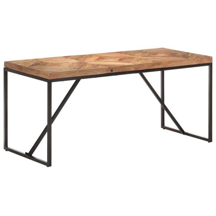 Jedilna miza 160x70x76 cm trden akacijev in mangov les