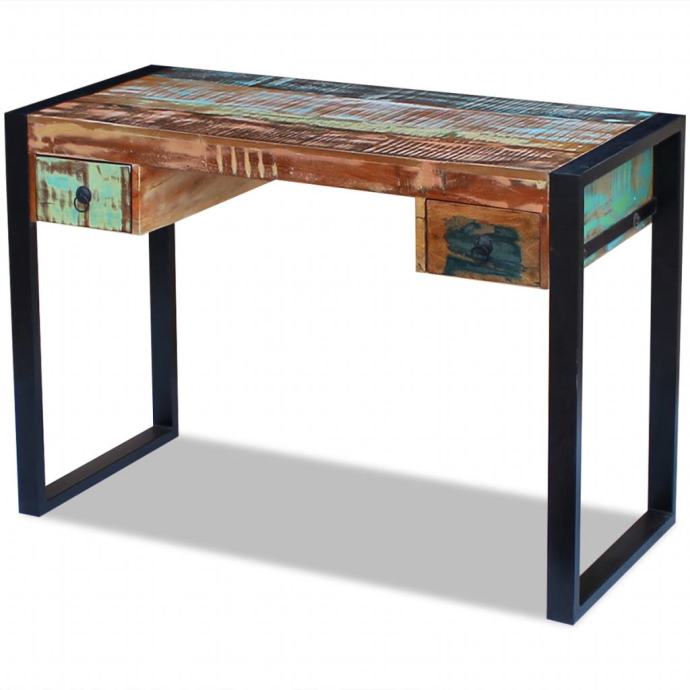 Pisalna miza iz masivnega predelanega lesa