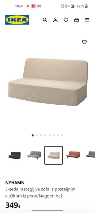 zofa ali postelja IKEA