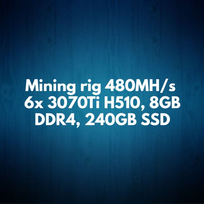 Asus/Palit Mining rig 480MH/s 6x 3070Ti ali 3060 8GB H510
