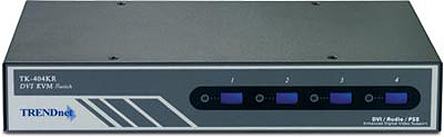 4-Portni DVI/PS/2 Rack Mount KVM Switch Kit w/ Audio, NOV