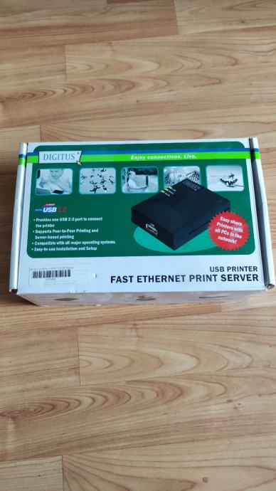 USB printer Ethernet pretvornik