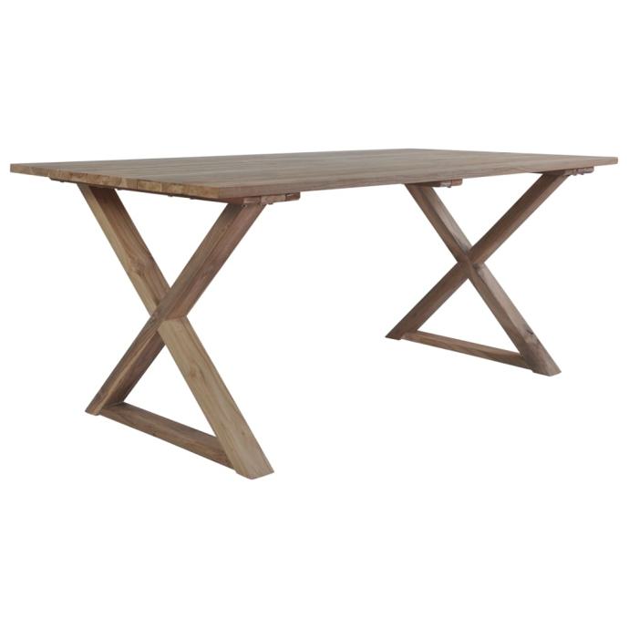 Jedilna miza iz trdne predelane tikovine 180x90x76 cm