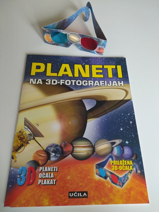 Otroška knjiga Planeti na 3D - fotografijah