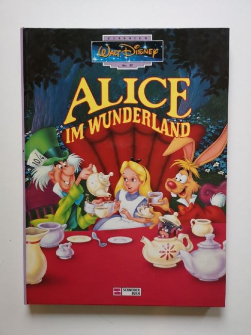 Otroška knjiga Walt Disney Alice im Wunderland (v nemščini)
