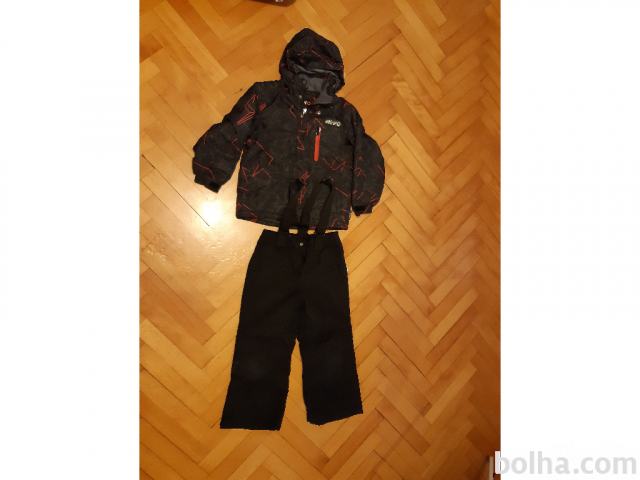 Smučarski komlet  jakna in hlače št.116, dobro ohranjena