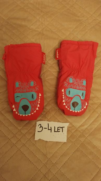 Smučarske rokavice za deklice 3 - 4 leta