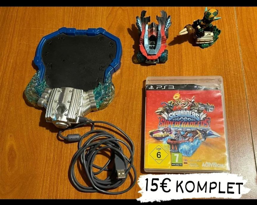 SKYLANDERS SUPERCHARGERS PS3 PLAYSTATION 3 KOMPLET SET