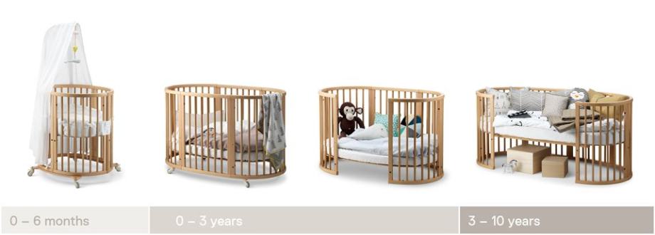 KOMPLET Stokke Sleepi otroška postelja, ki raste z otrokom