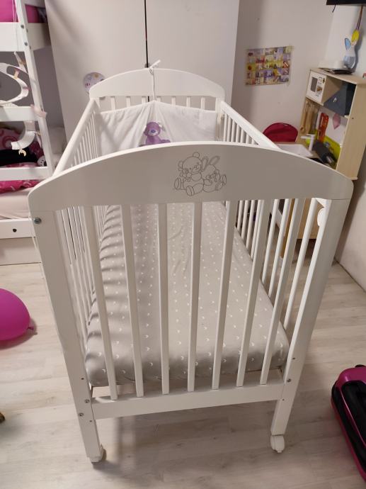 Otroška postelja Bambino + vzmetnica (stajica)