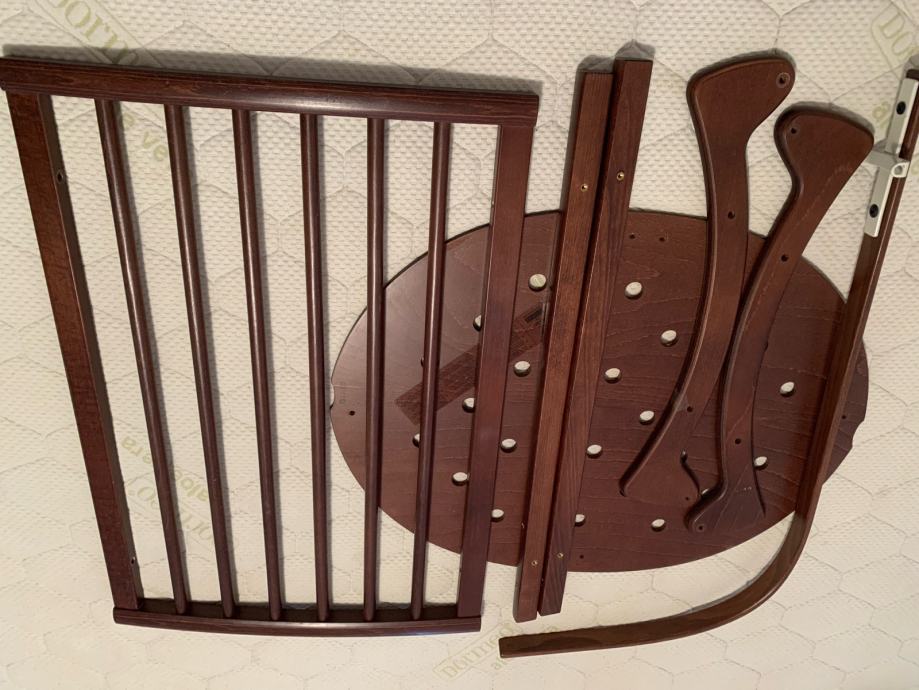 Stokke sleepi postelja mini midi barva walnut