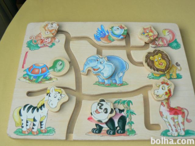 Lesen labirint z 9-imi živalmi