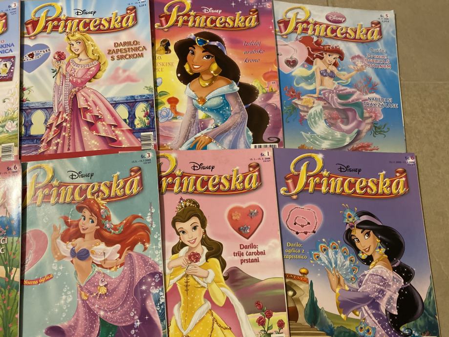 *Popularna revija Disney PRINCESKA strip za učenje branja izredno lepe