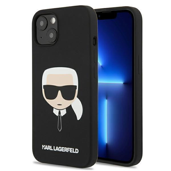 KARL LAGERFELD Custodia Rigida In Silicone Per IPhone 14 Plus (6,7'') – Bianco, Con Fodera In Microfibra E Anello Magnetico, Choupette