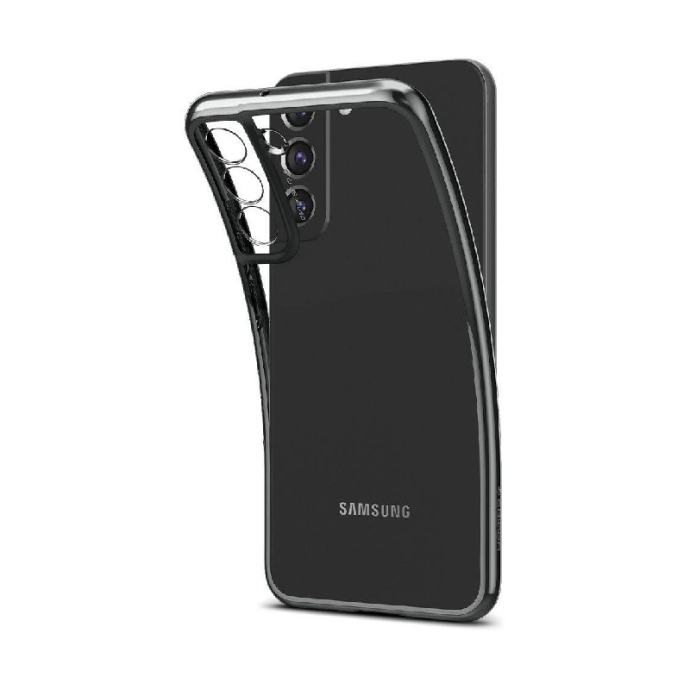 Ovitek Spigen Optik Crystal za Samsung Galaxy S22 Plus Chrome Gray