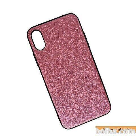 Silikonski barvni ovitek iPhone XS Max GLITTER roza