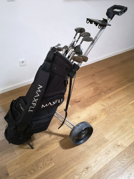 Golf palice, torba in voziček komplet