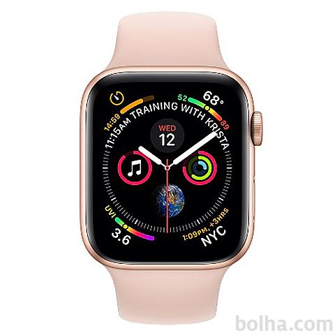Apple Watch Series 4 Sport 44mm (GPS only) Aluminium Gold Sport Ban...