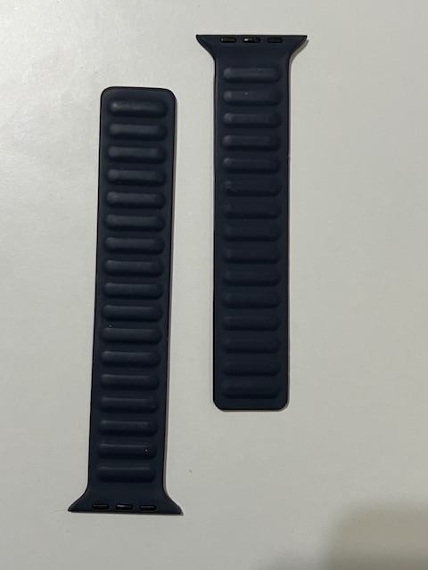 Magnetni, silikonski pas 42/44/45mm za Apple Watch - temno moder