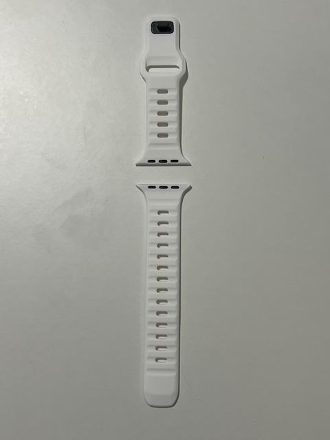Silikonski pas 42/44/45mm za Apple Watch - bel
