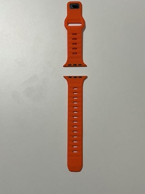 Silikonski pas 42/44/45mm za Apple Watch - oranžen