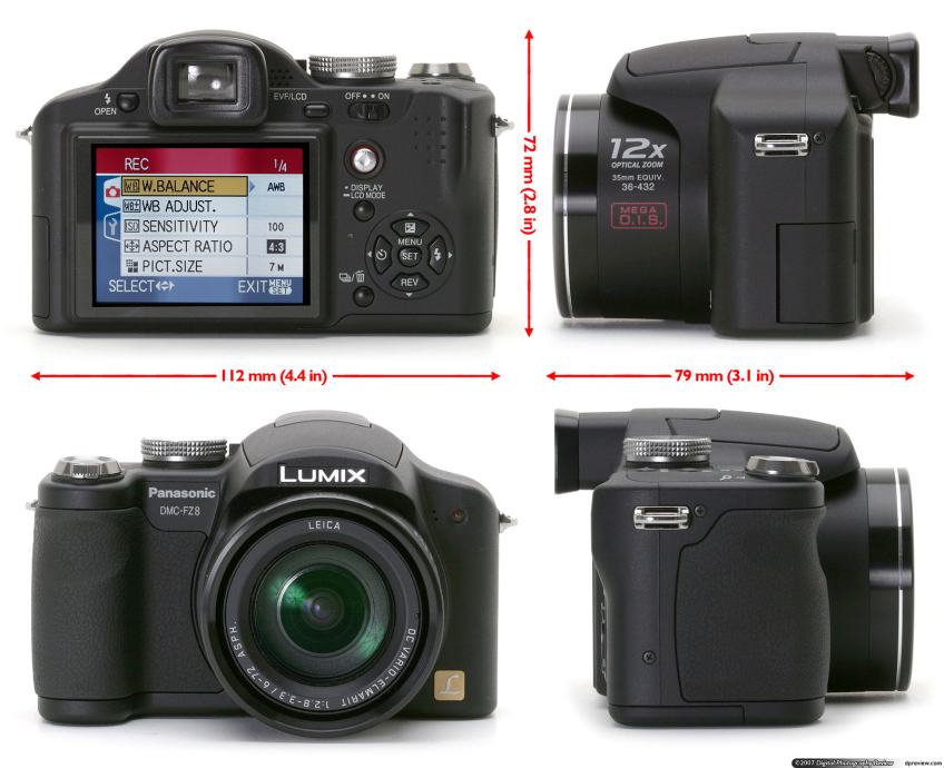 Prodam Fotoaparat Panasonic LUMIX DMC-FZ8