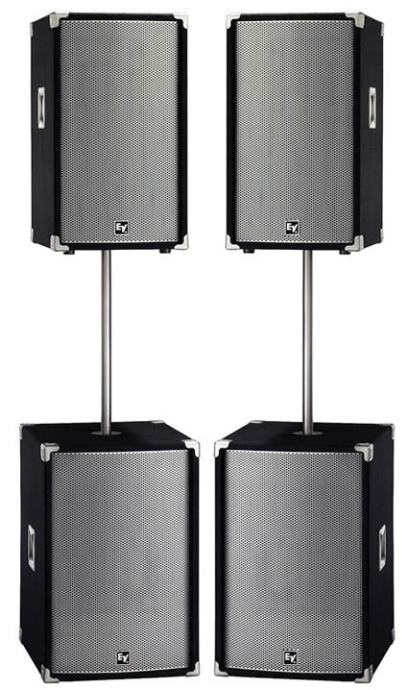 ZVOČNIKI ELECTRO - VOICE 2 x monitor 2x sub  			