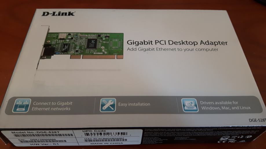 D-Link Gigabit PCI Desktop Adapter DGE-528T mrežna kartica