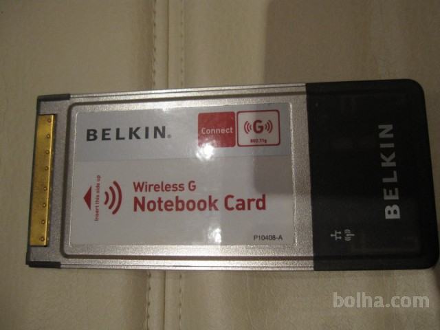 Mrežna PCMCIA kartica BELKIN za wi-fi povezavo notebooka