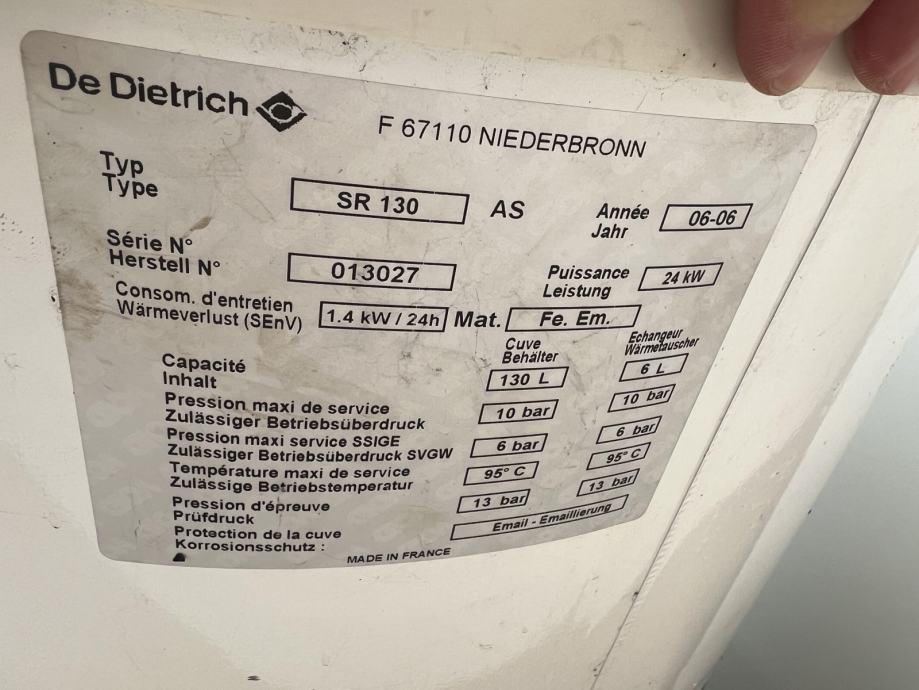 Coffret sécurité 8502557 H0 S4565BF 1161 DE DIETRICH/REMEHA