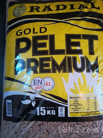 Smrekovi peleti A1, Radial Gold Premium, popust 3% do 1. aprila 2021