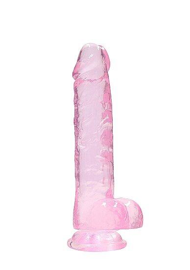 DILDO Realrock Crystal Clear Pink 8