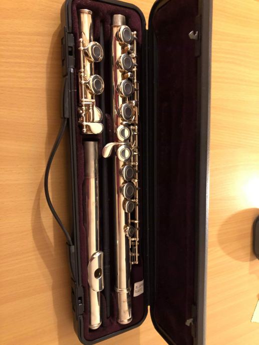 Flauto Yamaha YFL-211 Nuovo, Argento, Con Custodia E Accessori