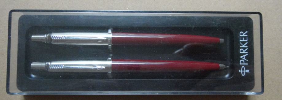 LaZooRo: PARKER Jotter rdeči retro set - tehnični ter kemični svinčnik
